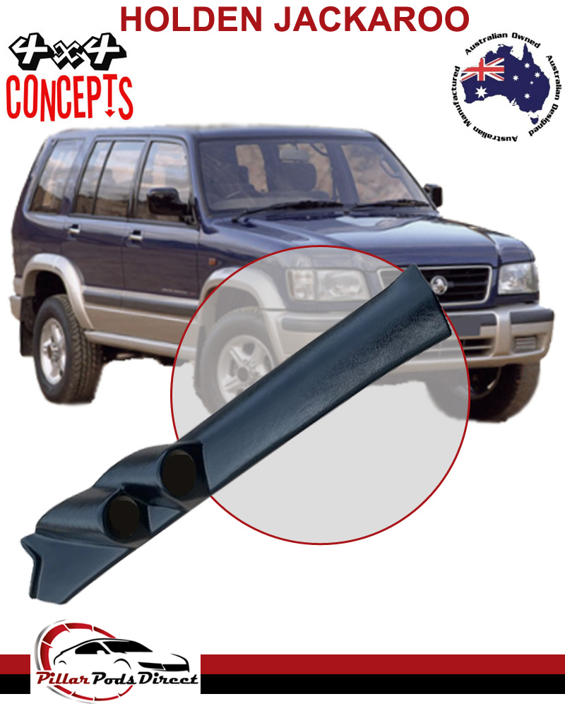 HOLDEN JACKAROO DOUBLE PILLAR POD BLACK